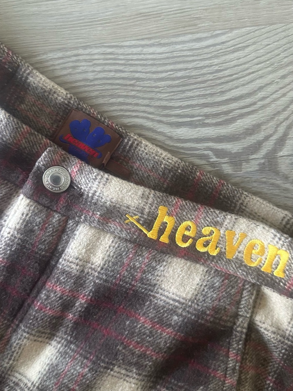 women’s marc jacobs Plaid Straight-Leg Pants in Brown and Cream - Picture 3 of 5